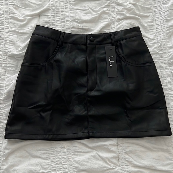 Lulus Vegan Leather Mini Skirt - Picture 4 of 4